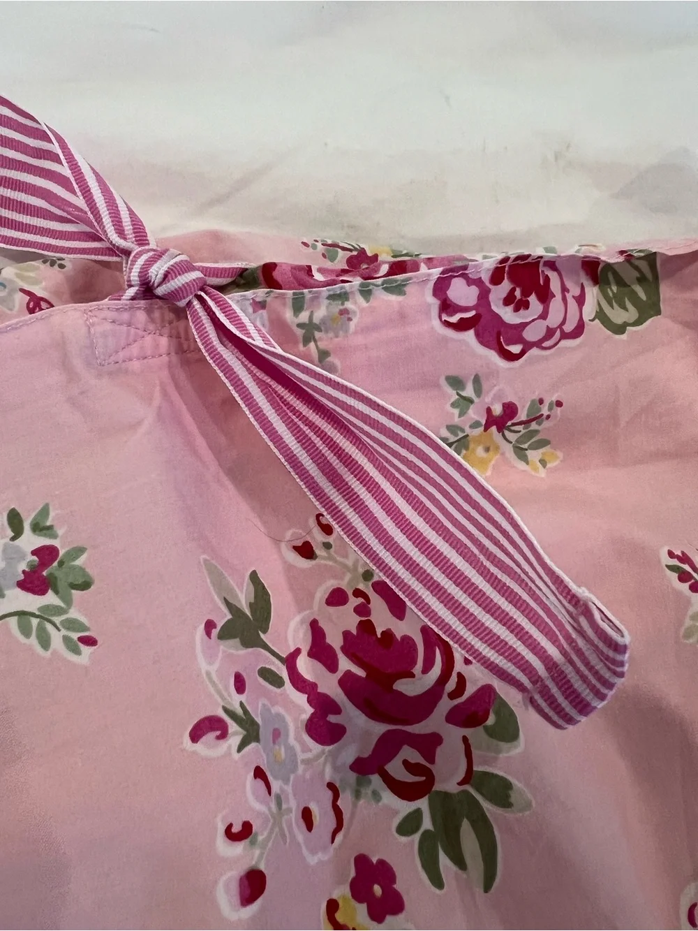 Pottery Barn Kids Pink Rose Twin Duvet Cover